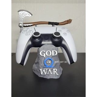 Suporte Para Controle Ps5 God Of War + Machado Leviathan