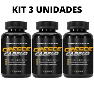 KIT 3 -Cresce Cabelo 500 mg - Fim Da Calvice