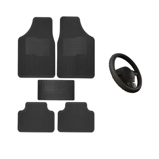 Tapete Automotivo Borracha Universal + Capa de Volante Todas as Marcas