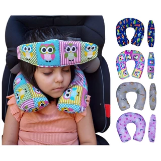 Kit Almofada de pescoço + Faixa Apoio Suporte Cabeça de Bebê Cadeirinha Carro em Oferta na Shopee