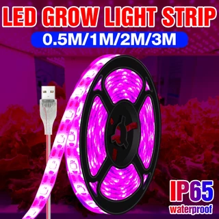 Fita De Luz USB Grow Light LED Lâmpada De Planta Flexível 5V Farol De Espectro Completo Phytolamp Indoor Semente De Flores Barraca De Camarão IP65 Impermeável