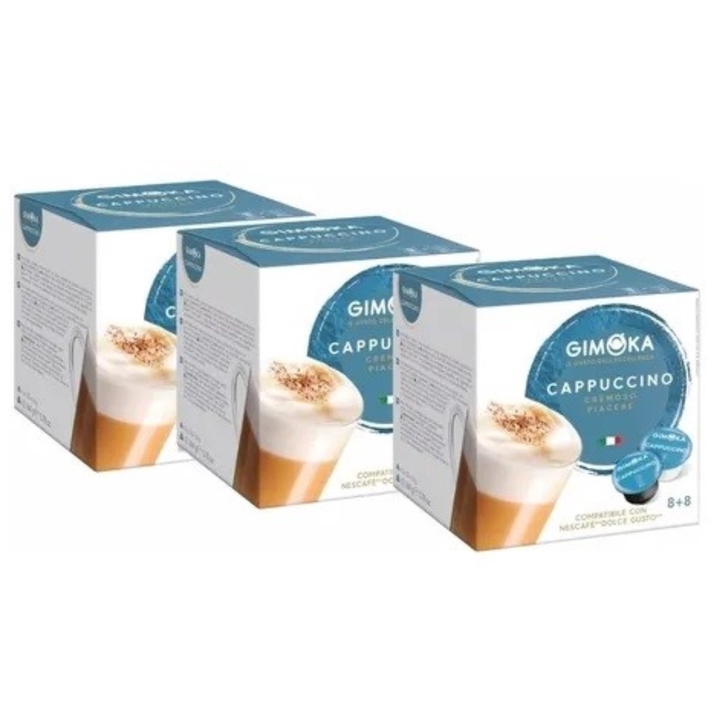 16 Cápsulas de Chocolate Gimoka aroma puro compatible con Nescafè dolcegusto