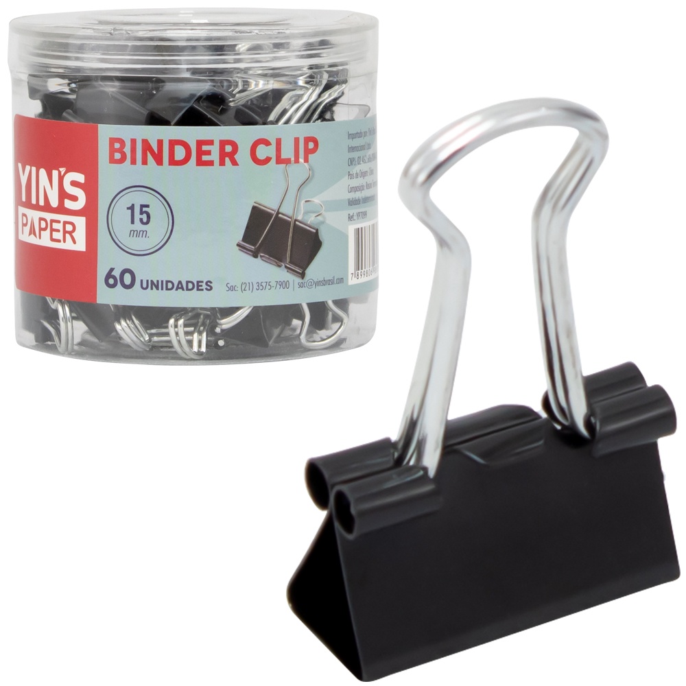 Pendedores de Papel Binder Clips 51 mm Preto, CIS (Preço por Unidade)
