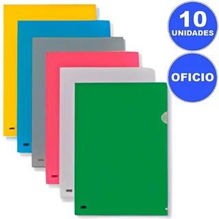 Pasta Plastica Em L Acp Tamanho Oficio Pacote C/10 Unidades em Oferta na Shopee