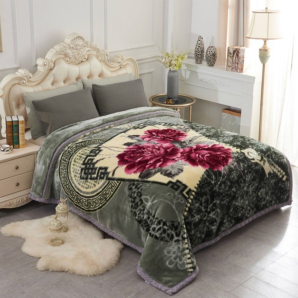 Manta Cobertor Coberta Edredom Luxo Cama Casal Fofão Estampado - PROMOÇÃO
