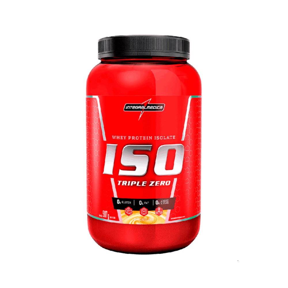 Whey Protein Isolate – Iso Triple Zero 907g – Integralmedica -Baunilha