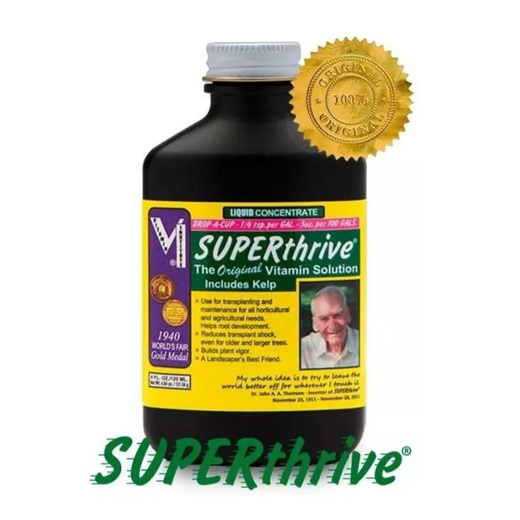 Superthrive Hormônio Enraizador Lacrado 120ml Bonsai C/nf vitamina para orquídeas plantas super thrive
