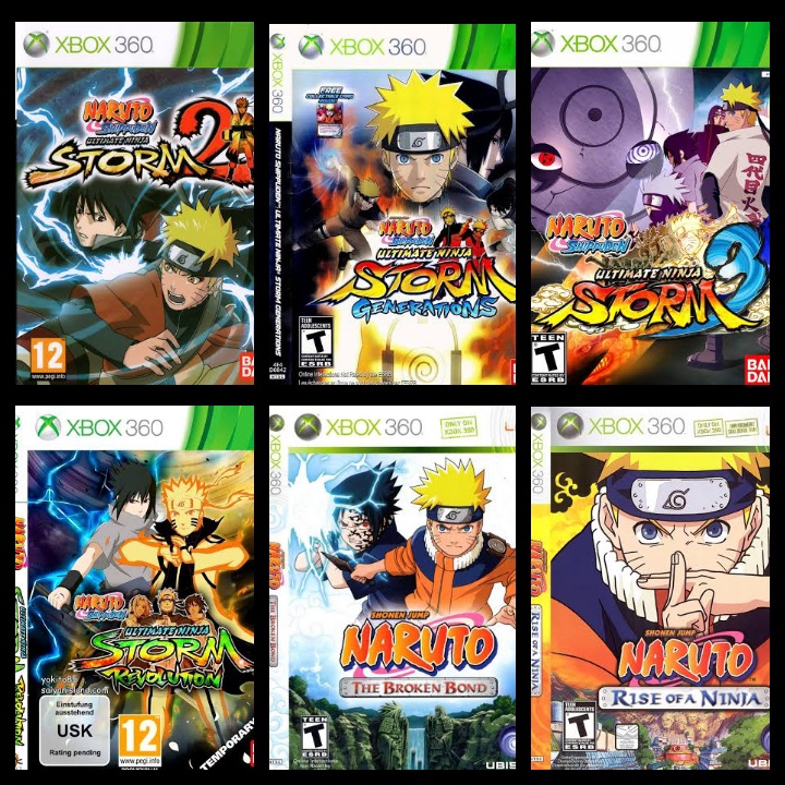 COLEÇÃO NARUTO XBOX 360