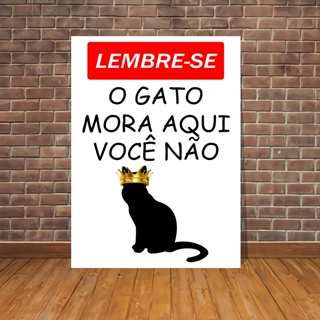 Quadro Decorativo MDF Gatinho Bruxo: Adorno Mágico e Charmoso para