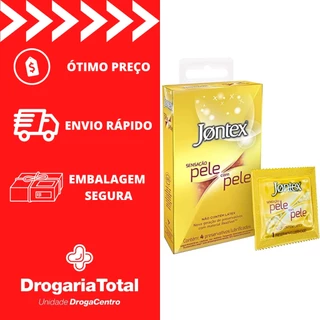 Preservativo Camisinha Jontex Pele Com Pele Com 4 Unidades lubrificados