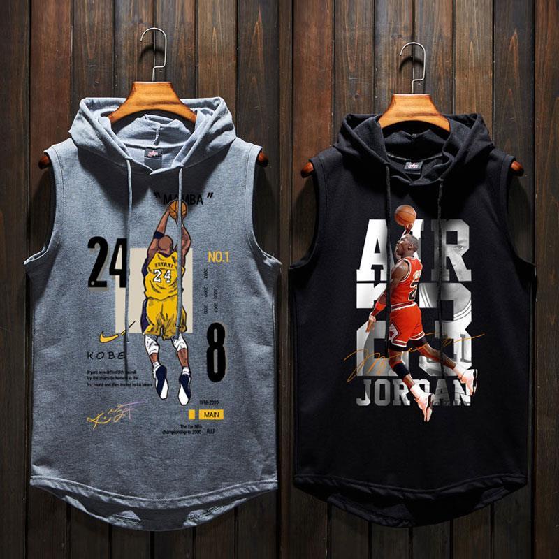 Colete Esportivo De Corrida Homens Sem Mangas De Cintura Kobe Basquete Hurdles Camiseta Top 12