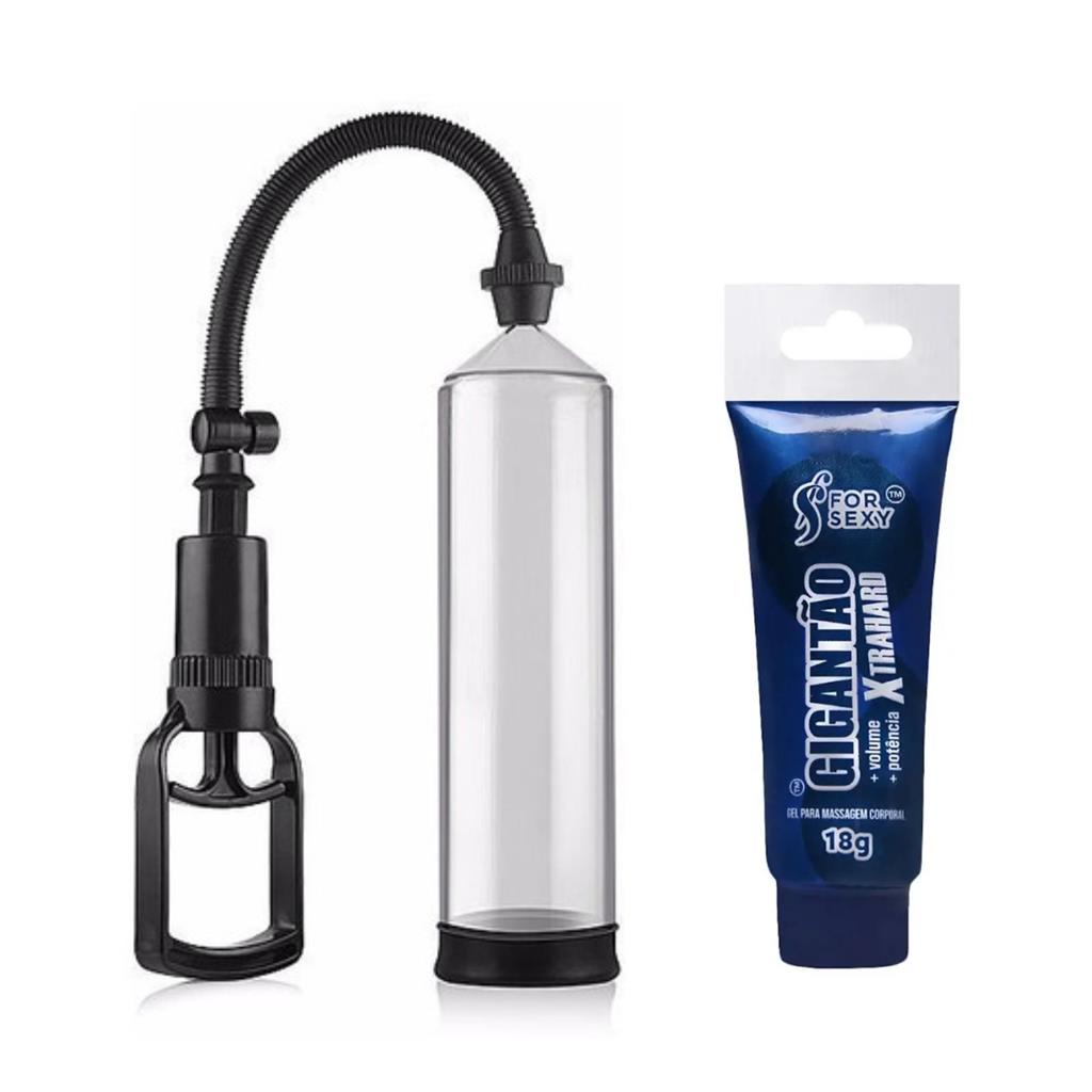Kit Bomba Peniana Cresce Penis Com Lubrificante Gigantao | Shopee Brasil