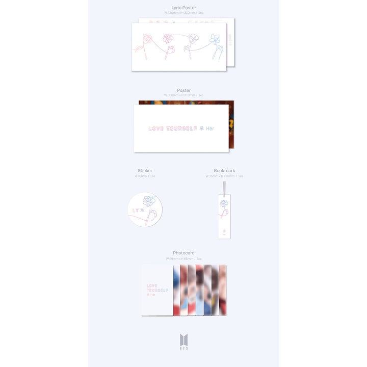 BTS - LOVE YOURSELF 承 'Her' (LP) OFFICIAL VINYL SEALED | Shopee