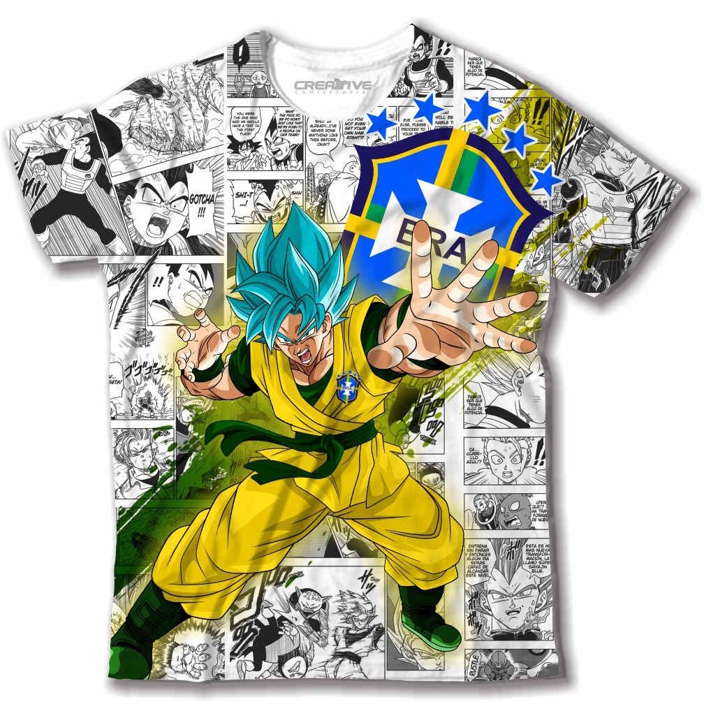 Camiseta Dragon Ball - desenho do Goku art em Promoção na Americanas