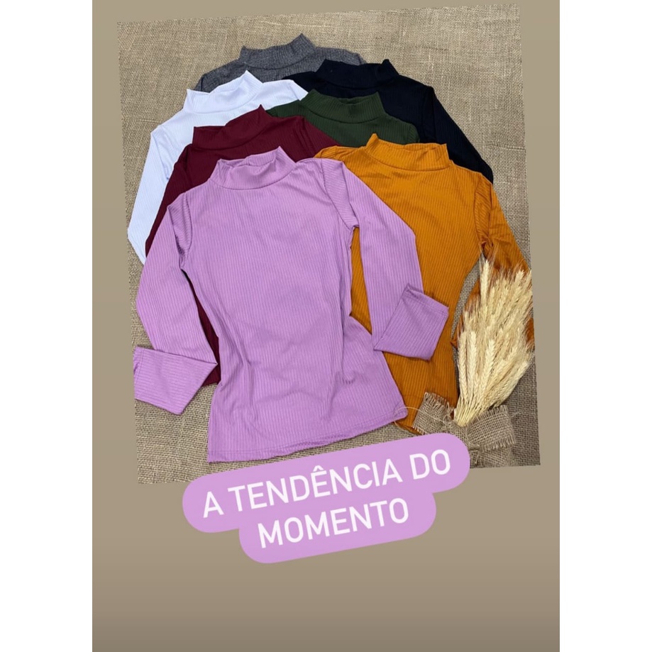Blusa Feminina Cacharrel Malha Canelada Promoção!!!Támamho P M G GG