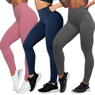 Kit 03 calças Leg Legging Caminhada Suplex Promoção