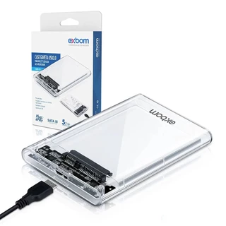 Case Slim Hd Ssd Adaptador Usb 3.0 Sata 3 Externo 6gbps Rápido Transparente envio rapido
