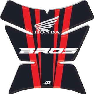Protetor de Tanque Bros vermelho e preto compativel motos Honda Tankpad