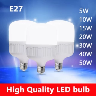 E27 50W/40W/30W/20W/15W/10W/5W Lâmpada LED Branca De Economia De Energia