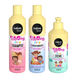 Kit Baby Shampoo + Condicionador + Creme #Todecachinho Salon Line