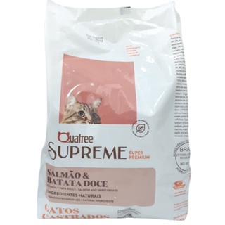 Combo 5kg Ração Quatree Supreme para Gatos Castrados Salmão e Arroz