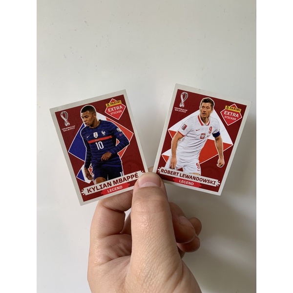 Figurinha Extra Mbappe bordo base - original da panini - sticker raro  legend copa do mundo 2022