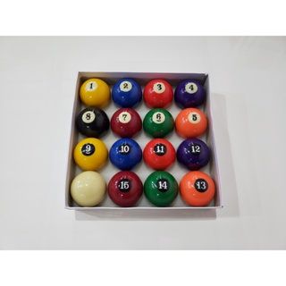 Kit Completo Jogo De Bola De Sinuca Snooker Bilhar 52mm C/16 Pcs Fachada E  Numeradas