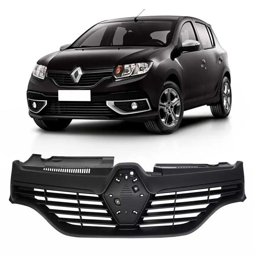 Grade Dianteira Sandero Logan 2015 a 2019 Preta