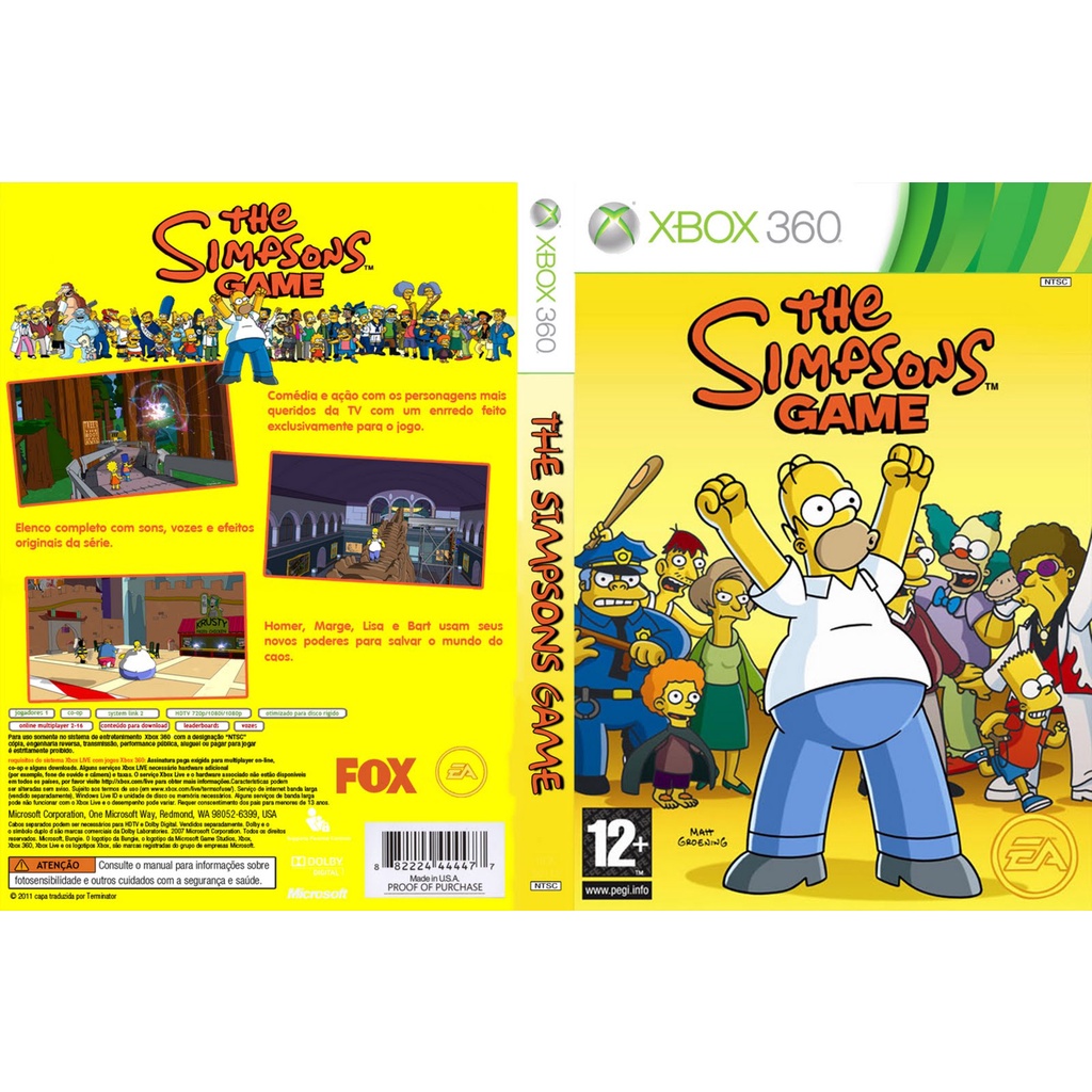 THE SIMPSONS GAME XBOX 360
