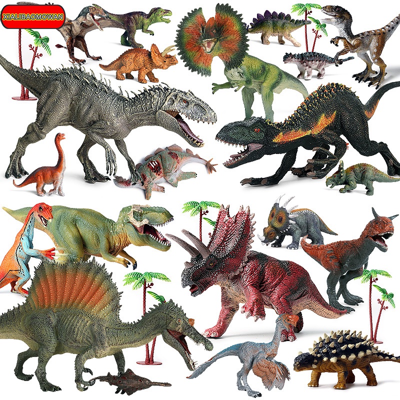 Simulação Modelo De Dinossauro Jurássico World Movie Protótipo Tiranossauro Mosasaur Raptor Figura Animal Ornamentos Brinquedo De Alta Qualidade Para Crianças Presente