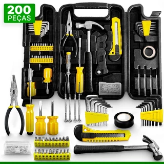 Kit de Ferramentas 200 Peças + Maleta Para Serviços Gerais - Titanium