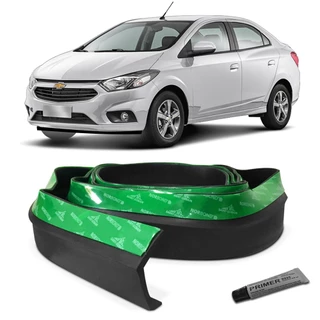 Spoiler Saia Front Lip Borracha Rolo 2,5m Prisma 2007 Até 2023
