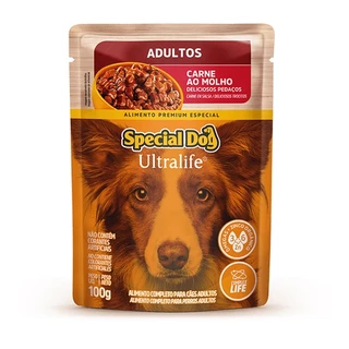 Ração Úmida Special Dog Ultralife Sachê Carne para Cães Adultos 100g