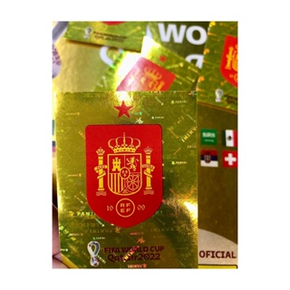 Kit 10 Figurinhas Douradas da copa do mundo qatar 2022 raras escudos das  seleções kit com 10 Aleatórias Copa 2022