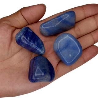 Quartzo Azul Pedra Natural Rolada Cristal