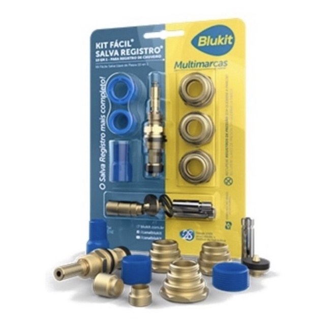 Kit Salva Registro Fácil 10 Em 1 Blukit