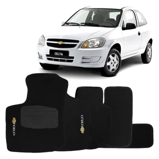 Tapete de Carro Celta 2000 a 2016 Carpete Automotivo ou Borracha Molde da Medida do Carro