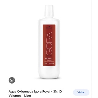 Kit Schwarzkopf Igora Royal HD 7.77, Água Oxigenada 30vol e Raposinha