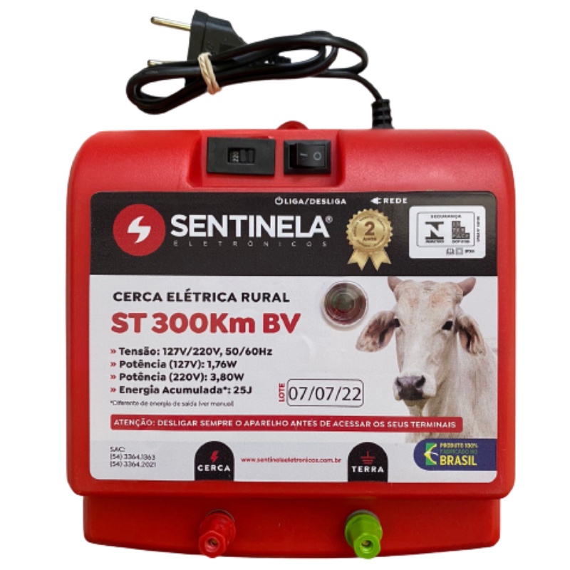 Cerca Elétrica Rural Sentinela Super Turbo ST300 300km | Shopee Brasil