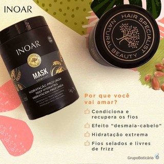 Inoar Mask Collection - Máscara Hidratação Profunda 1kg | Shopee Brasil