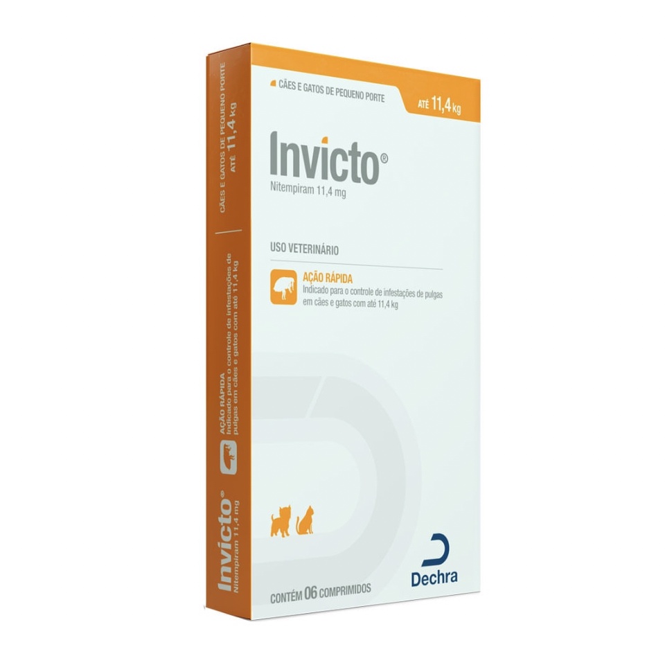 Invicto 11,4 kg 11,4 mg 6 comprimidos Dechra - Antipulgas para Cães ...