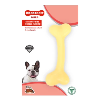 Brinquedo para Cachorros Mordedor Osso Durabone Nylon Mordida Extra Forte Carne - Odontopet