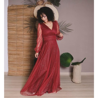 vestido de princesa vermelho em Promoção na Shopee Brasil 2023