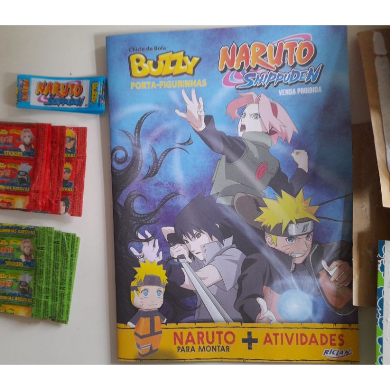 Álbum Naruto Clássico Shonen + 60 Figurinhas S/ Repetição