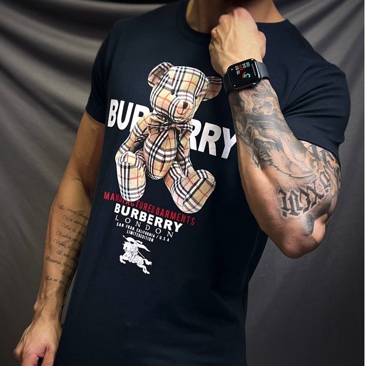 Camisetas Blusa Masculinas Ursinho Gola Redonda 100% Algodão Fio 40.1 Peruana
