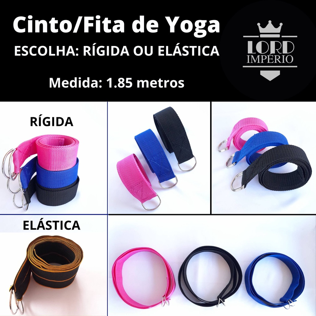 fita yoga Cinto de yoga, fita alongamento fita reabilitação fita pilates fita Treinamento Ballet Fitness Com Fivela - Lord Império