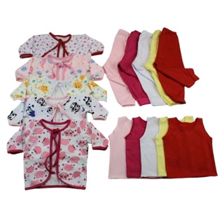 KIT 4 Conjunto Roupa De Bebe Atacado  Em Algodão Peça RN Menino e Menina em Oferta na Shopee