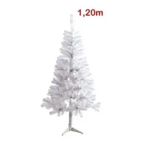 Árvore De Natal Branca Pinheiro Canadense Tradicional 1,20m 144 Galhos