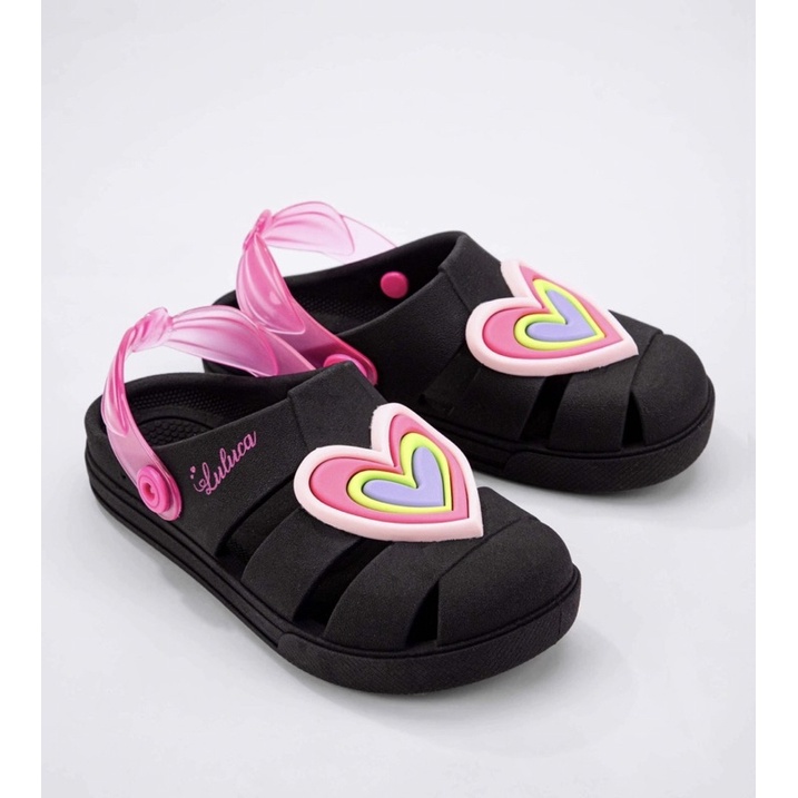 CHINELO DISNEY 22480 BABUCH LULUCA SHINE COMFORT PRETO ROSA