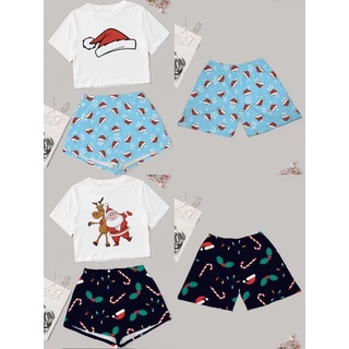 PIJAMA CASAL DE NATAL - COLEÇÃO NATALINA / ROUPA DE NATAL